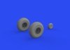 Eduard 6481024 B-17F wheels cross tread EDUARD 1/48